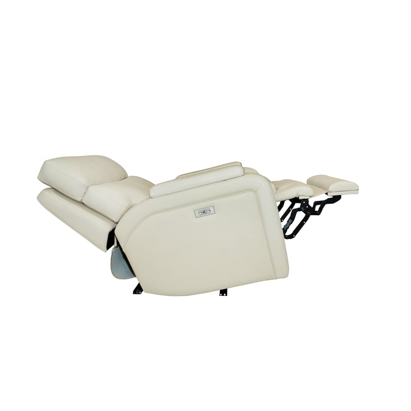 Pemberly Row Premium Power Recliner with Head Rest in Kobi Almond
