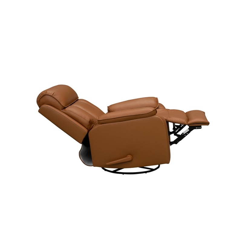 Pemberly Row Swivel Glider Recliner with Storage in Caleigh Sand