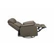 Pemberly Row Premium Swivel Glider Recliner in Lynn Smokey Gray