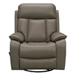Pemberly Row Premium Swivel Glider Recliner in Lynn Smokey Gray