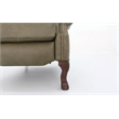 Pemberly Row Premium Push Thru The Arms Recliner in Oasis Olive
