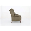 Pemberly Row Premium Push Thru The Arms Recliner in Oasis Olive