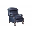 Pemberly Row Premium Push Thru The Arms Recliner in Shoreham Blue