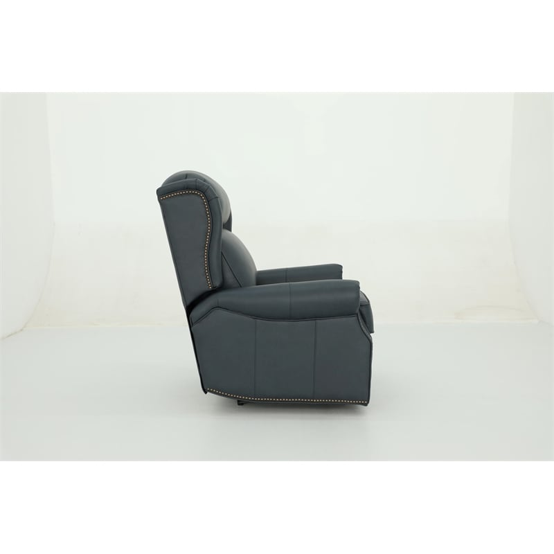 Pemberly Row Power Recliner with Head Rest and Lumbar in Santa Fe Ocean