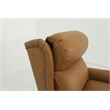 Pemberly Row Power Recliner with Head Rest and Lumbar in Santa Fe Brandy