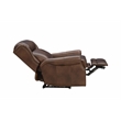 Pemberly Row Power Recliner with Head Rest and Lumbar in Worthington Cognac