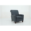 Pemberly Row Premium Push Thru The Arms Recliner in Santa Fe Ocean