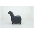 Pemberly Row Premium Push Thru The Arms Recliner in Santa Fe Ocean