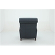 Pemberly Row Premium Push Thru The Arms Recliner in Santa Fe Ocean