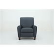 Pemberly Row Premium Push Thru The Arms Recliner in Santa Fe Ocean