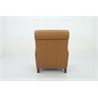 Pemberly Row Premium Push Thru The Arms Recliner in Santa Fe Brandy