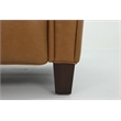 Pemberly Row Premium Push Thru The Arms Recliner in Santa Fe Brandy