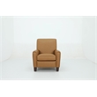 Pemberly Row Premium Push Thru The Arms Recliner in Santa Fe Brandy