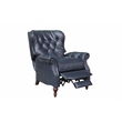 Pemberly Row Premium Push Thru The Arms Recliner in Shoreham Blue