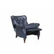 Pemberly Row Premium Push Thru The Arms Recliner in Shoreham Blue