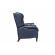 Pemberly Row Premium Push Thru The Arms Recliner in Shoreham Blue