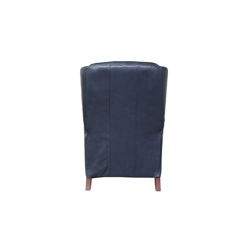 Pemberly Row Premium Push Thru The Arms Recliner in Shoreham Blue