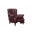 Pemberly Row Premium Push Thru The Arms Recliner in Shoreham Wine