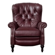 Pemberly Row Premium Push Thru The Arms Recliner in Shoreham Wine