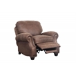 Pemberly Row Push Thru The Arms Recliner in Dark Sanded Bomber