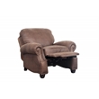Pemberly Row Push Thru The Arms Recliner in Dark Sanded Bomber