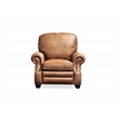 Pemberly Row Premium Push Thru The Arms Recliner in Chaps Saddle