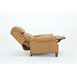 Pemberly Row Premium Push Thru The Arms Recliner in Santa Fe Brandy