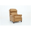 Pemberly Row Premium Push Thru The Arms Recliner in Santa Fe Brandy