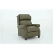 Pemberly Row Premium Push Thru The Arms Recliner in Oasis Olive
