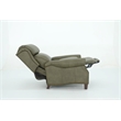Pemberly Row Premium Push Thru The Arms Recliner in Oasis Olive