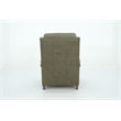 Pemberly Row Premium Push Thru The Arms Recliner in Oasis Olive