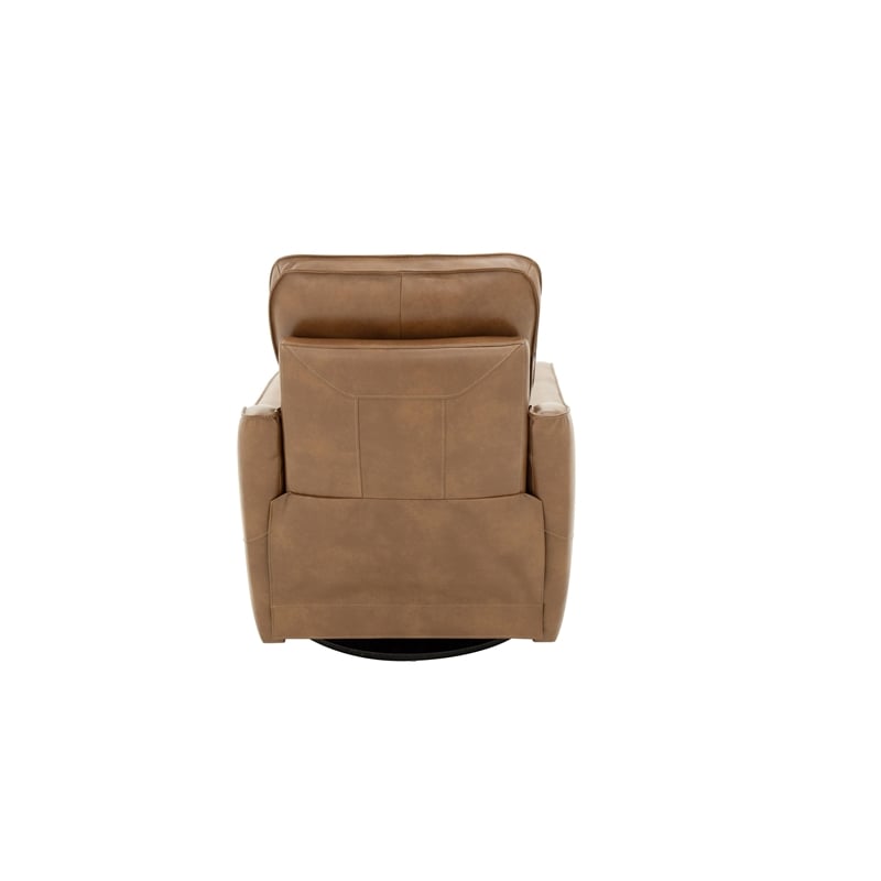 Pemberly Row Premium Power Swivel Glider Recliner in Fresco Honey