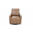 Pemberly Row Premium Power Swivel Glider Recliner in Fresco Honey