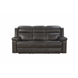 Pemberly Row Power Reclining Sofa with Heat and Massage in Matteo Smokey Gray