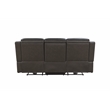 Pemberly Row Power Reclining Sofa with Heat and Massage in Matteo Smokey Gray