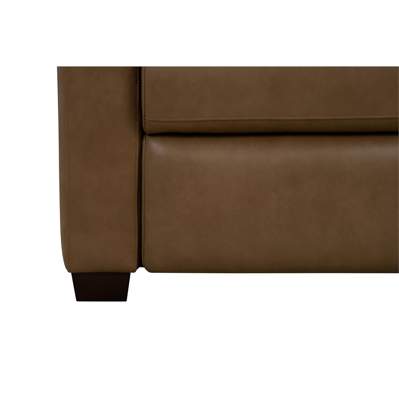 Pemberly Row Power Recliner with Storage in Hillwood Toffee with Solid Frame