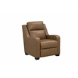 Pemberly Row Power Recliner with Storage in Hillwood Toffee with Solid Frame