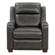 Pemberly Row Power Recliner with Storage in Elway Dark Gray with Solid Frame