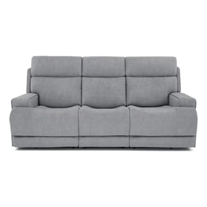 Pemberly Row Zero Gravity Sofa with Power Recline in Arula Dolphin