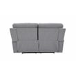 Pemberly Row Zero Gravity Loveseat with Power Recline in Arula Dolphin