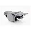 Pemberly Row Premium Zero Gravity Power Recliner in Arula Dolphin