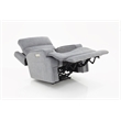 Pemberly Row Premium Zero Gravity Power Recliner in Arula Dolphin