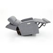 Pemberly Row Premium Zero Gravity Power Recliner in Arula Dolphin