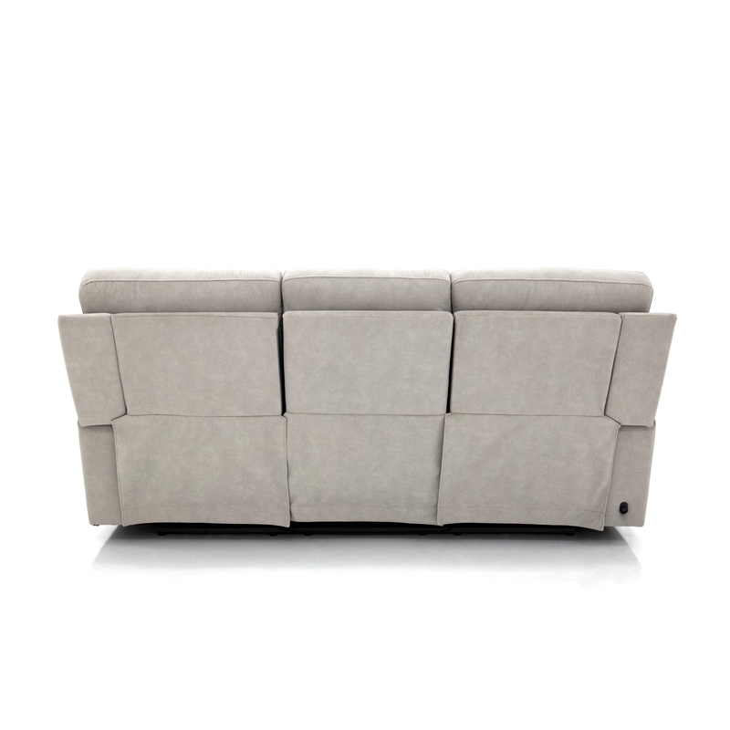 Pemberly Row Zero Gravity Sofa with Power Recline in Arula Dove