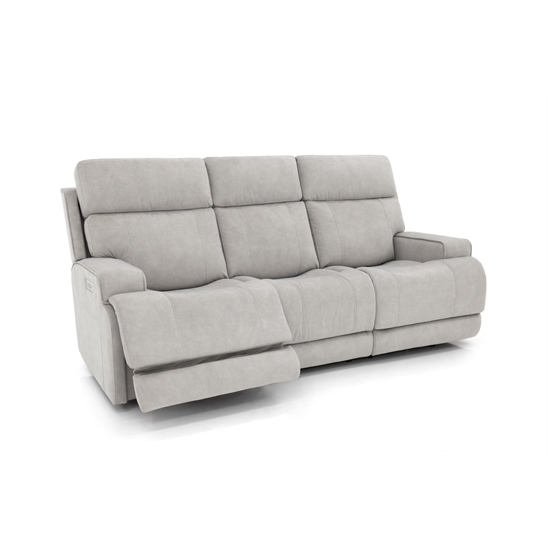Pemberly Row Zero Gravity Sofa with Power Recline in Arula Dove