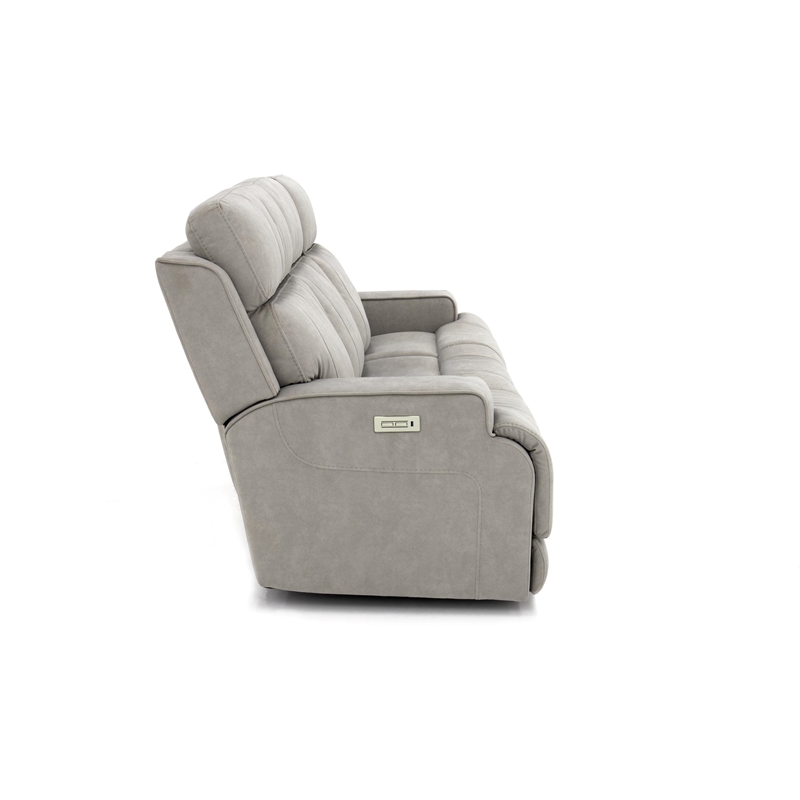 Pemberly Row Zero Gravity Sofa with Power Recline in Arula Dove