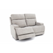 Pemberly Row Zero Gravity Loveseat with Power Recline in Arula Dove