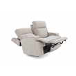 Pemberly Row Zero Gravity Loveseat with Power Recline in Arula Dove
