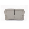 Pemberly Row Zero Gravity Loveseat with Power Recline in Arula Dove