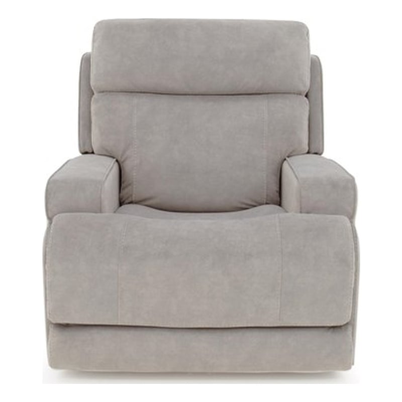 Pemberly Row Premium Zero Gravity Power Recliner in Arula Dove